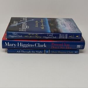Mary Higgins Clark Lot Of 3 Suspense Books Good